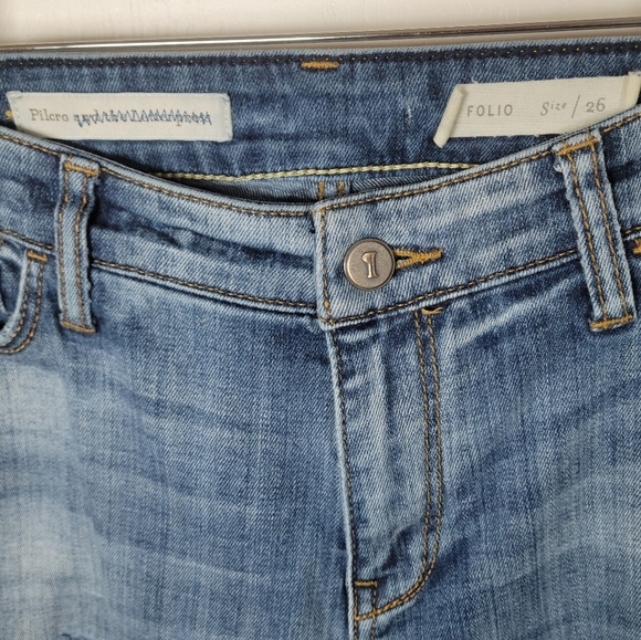 Anthropologie Pilcro & The Letterpress Folio Distressed Jeans Size 26 - Picture 4 of 11